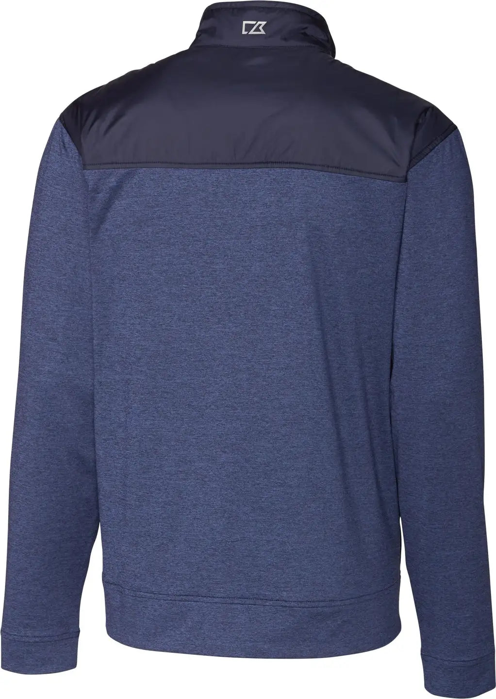 Cutter & Buck Mck09406 Stealth Hybrid Quilted Mens Full Zip Windbreaker Jacket - Liberty Navy
