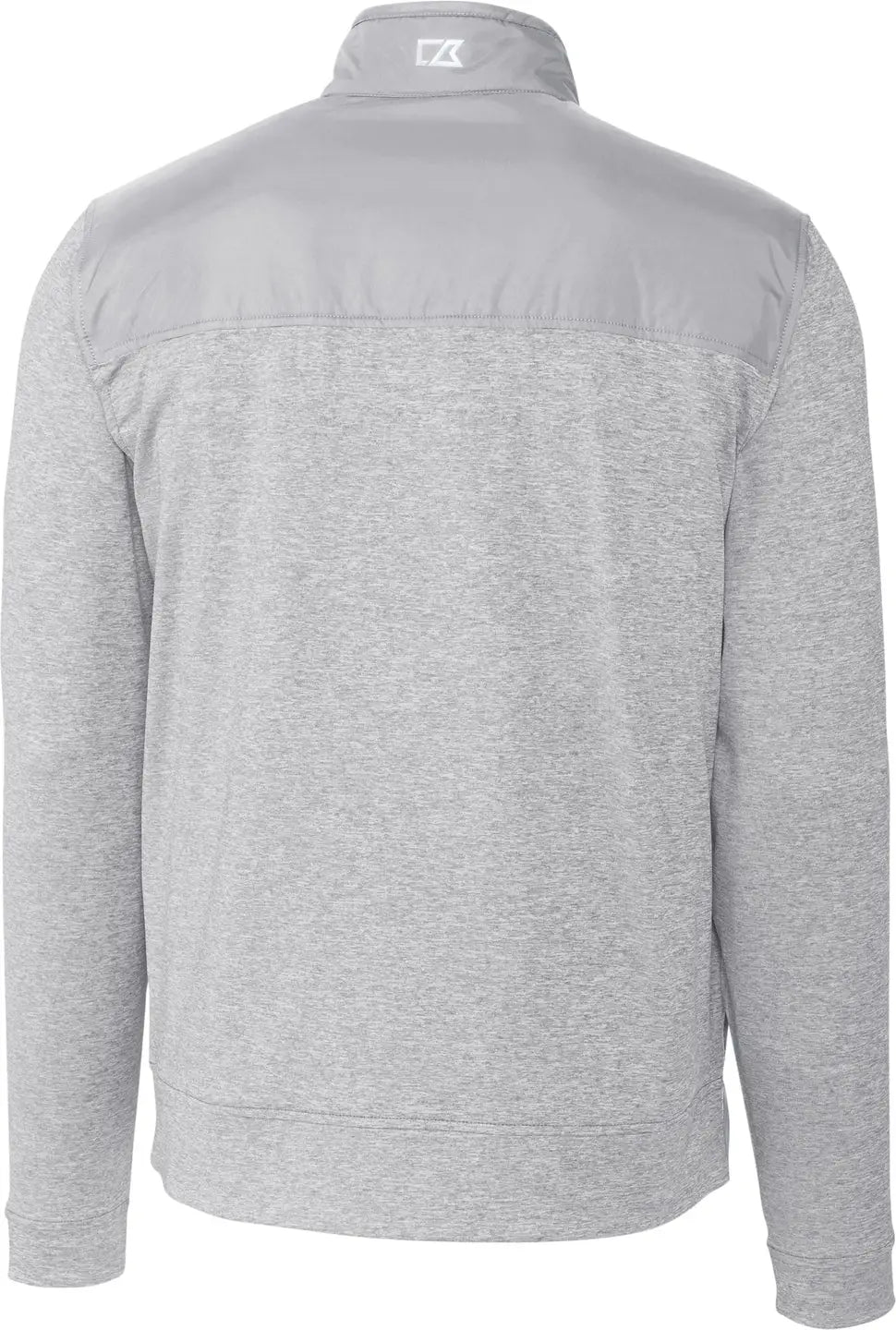 Cutter & Buck Mck09406 Stealth Hybrid Quilted Mens Full Zip Windbreaker Jacket - Polished