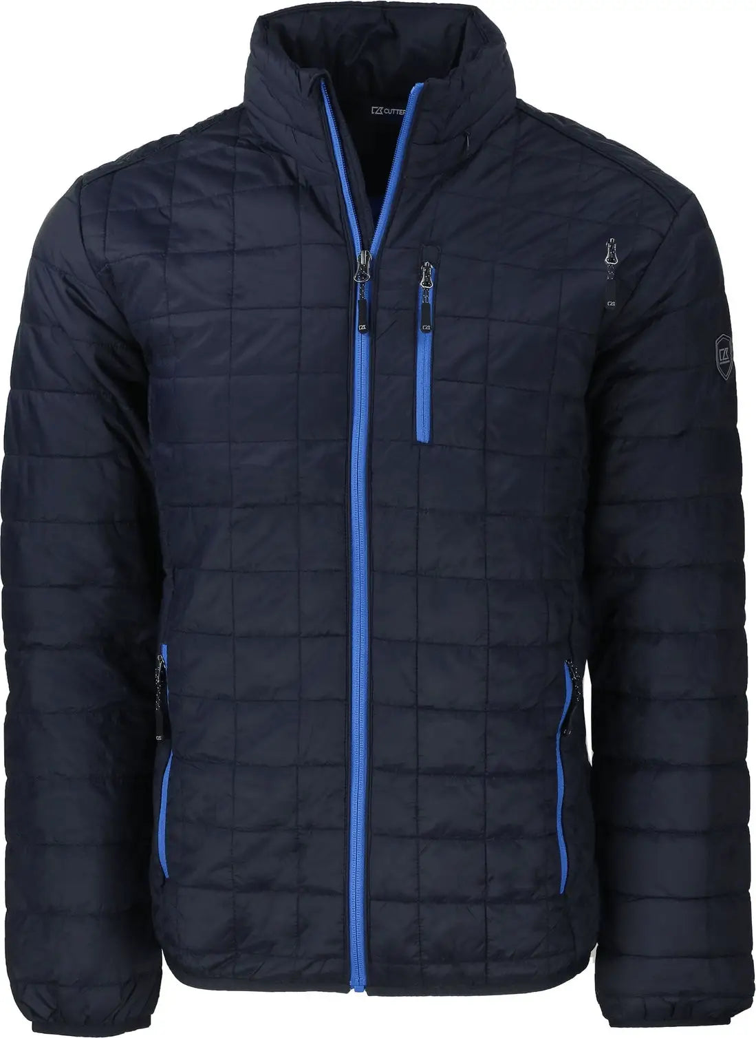 Cutter & Buck Mco00018 Rainier Primaloft® Mens Eco Insulated Full Zip Puffer Jacket - Dark Navy