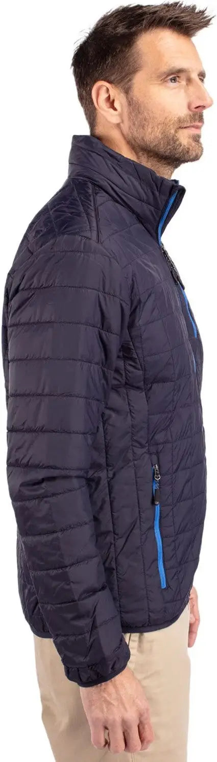 Cutter & Buck Mco00018 Rainier Primaloft® Mens Eco Insulated Full Zip Puffer Jacket - Dark Navy