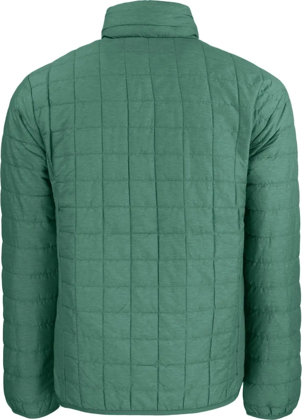 Cutter & Buck Mco00018 Rainier Primaloft® Mens Eco Insulated Full Zip Puffer Jacket - Hunter Melange