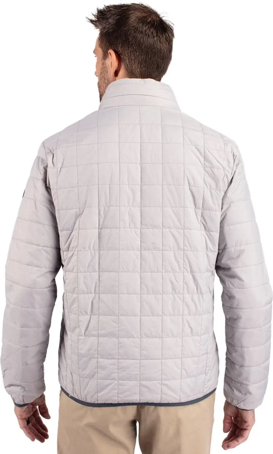 Cutter & Buck Mco00018 Rainier Primaloftâ Mens Eco Insulated Full Zip Puffer Jacket - Polished
