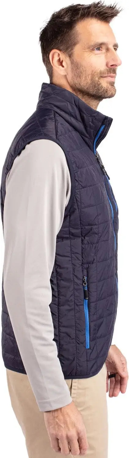 Cutter & Buck Mco00019 Rainier Primaloft® Mens Eco Insulated Full Zip Puffer Vest - Dark Navy