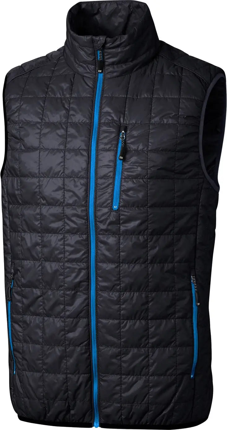 Cutter & Buck Mco00019 Rainier Primaloft® Mens Eco Insulated Full Zip Puffer Vest - Dark Navy