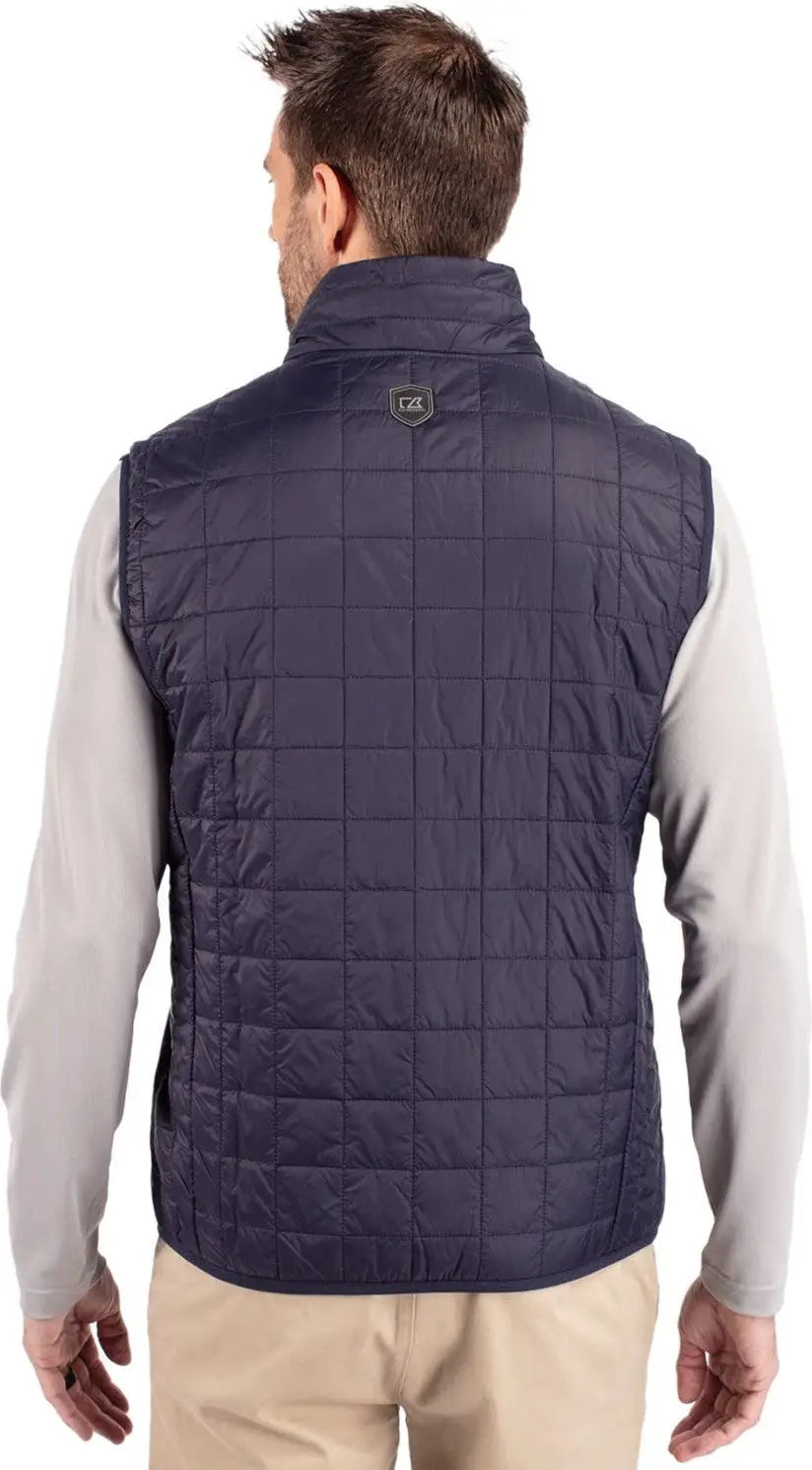 Cutter & Buck Mco00019 Rainier Primaloft® Mens Eco Insulated Full Zip Puffer Vest - Dark Navy