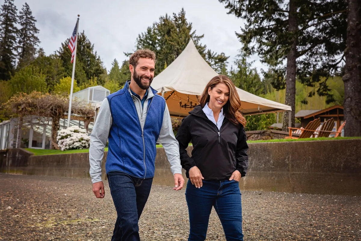 Cutter & Buck Mco00047 Mainsail Sweater-knit Mens Full Zip Vest - Tour Blue Heather