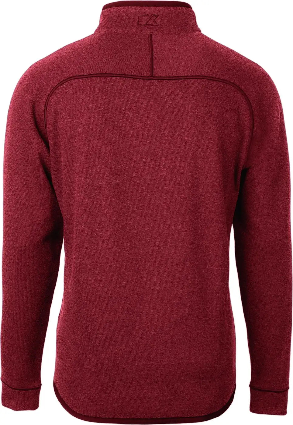Cutter & Buck Mco00049 Mainsail Sweater-knit Mens Half Zip Pullover Jacket - Cardinal Red Heather