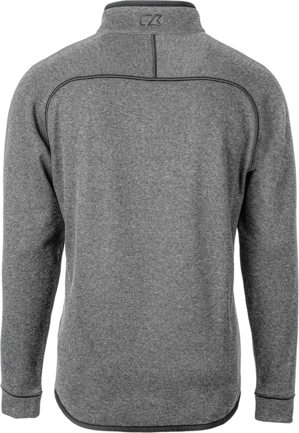 Cutter & Buck Mco00049 Mainsail Sweater-knit Mens Half Zip Pullover Jacket - Polished Heather