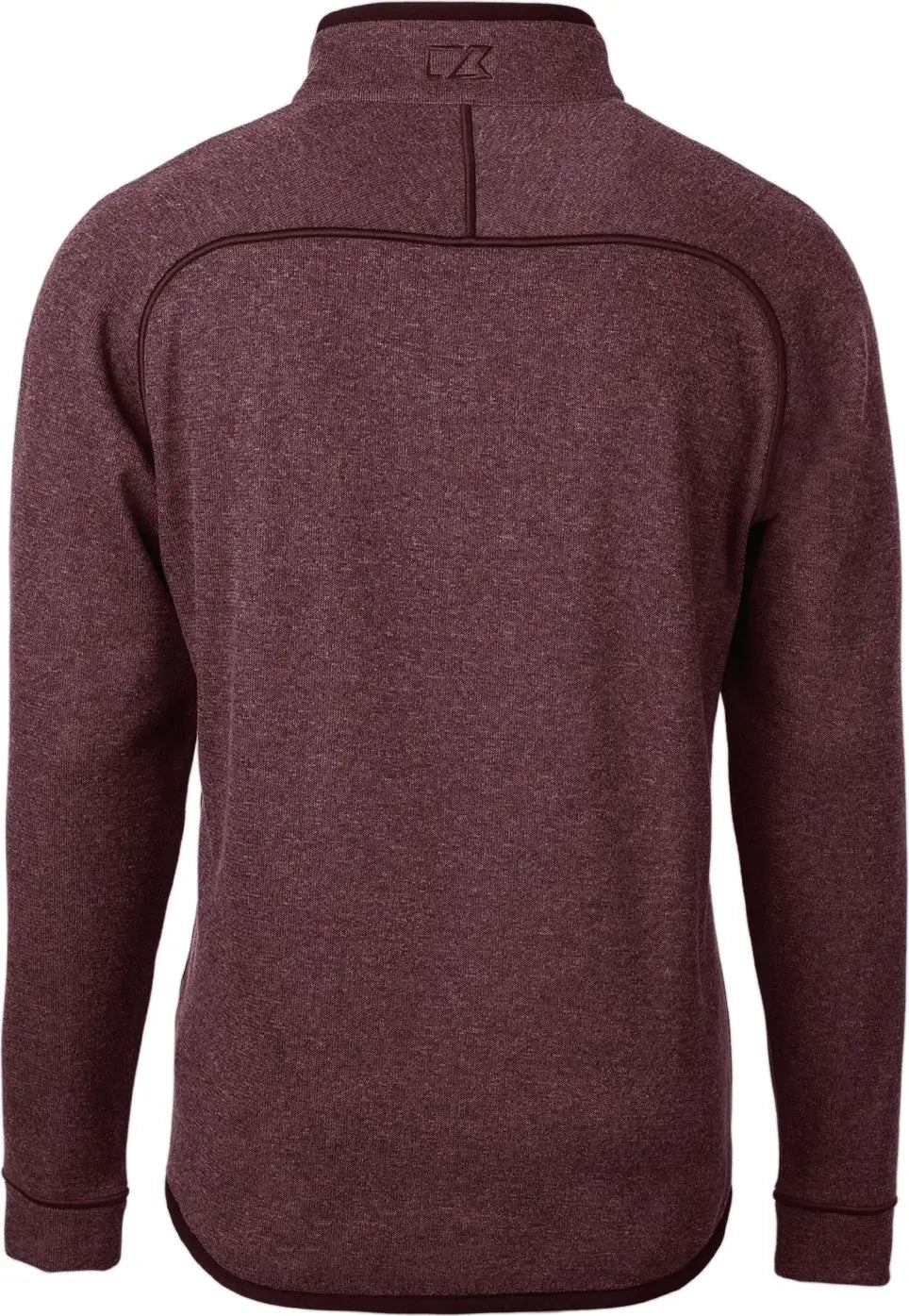 Cutter & Buck Mco00049 Mainsail Sweater-knit Mens Half Zip Pullover Jacket - Bordeaux Heather