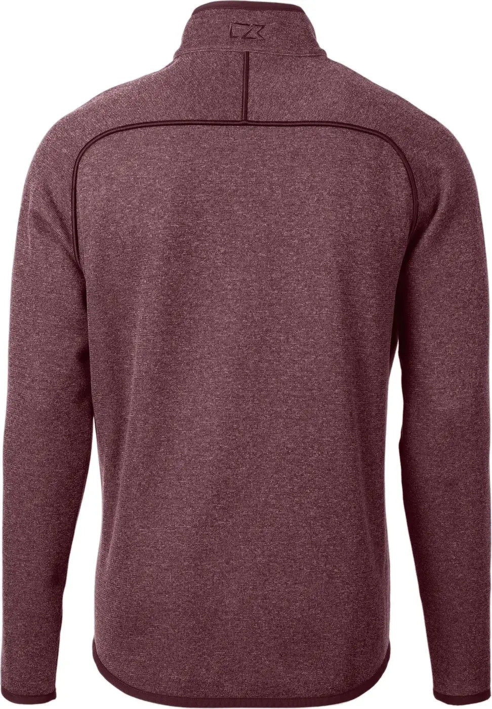 Cutter & Buck Mco00050 Mainsail Sweater-knit Mens Full Zip Jacket - Bordeaux Heather