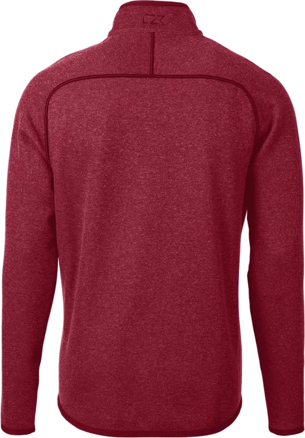Cutter & Buck Mco00050 Mainsail Sweater-knit Mens Full Zip Jacket - Cardinal Red Heather