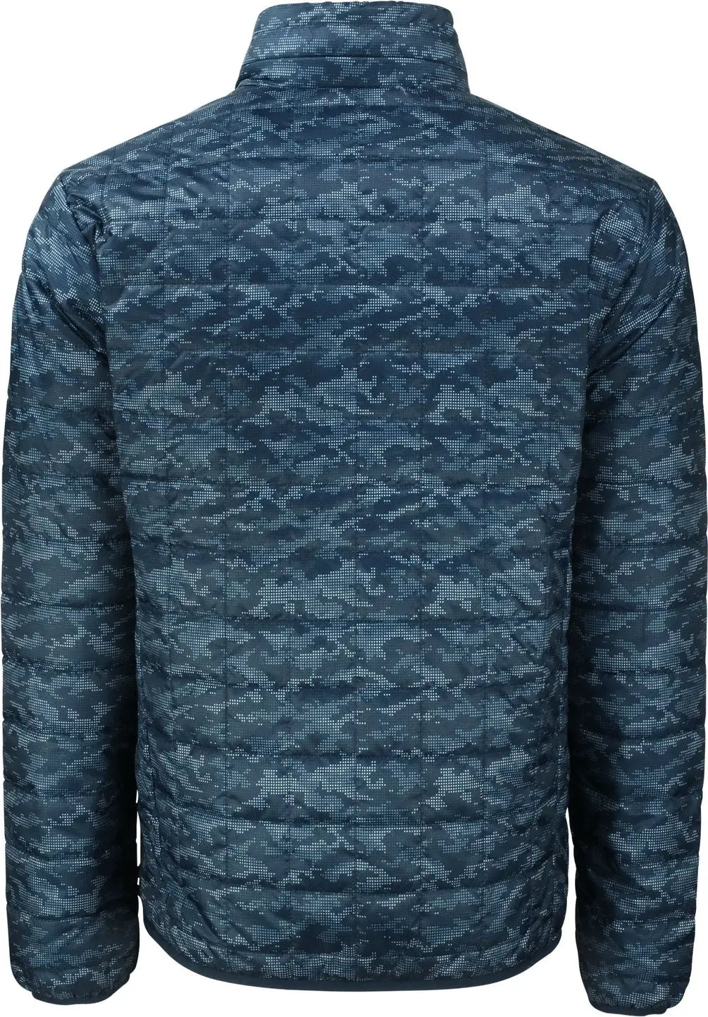 Cutter & Buck Mco00068 Rainier Primaloft® Mens Eco Insulated Full Zip Printed Puffer Jacket - Dark Navy