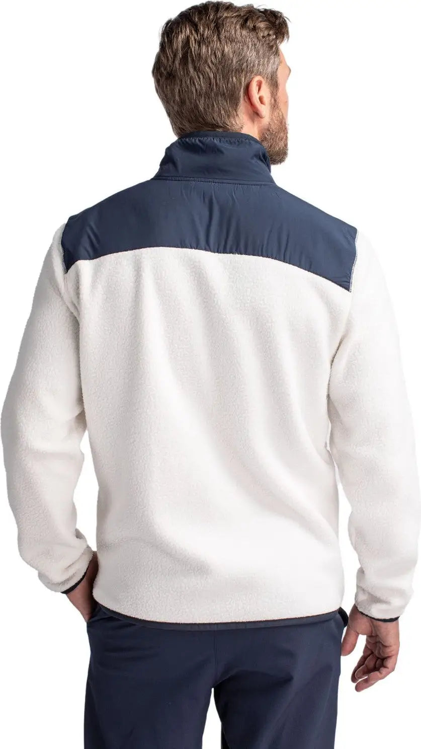 Cutter & Buck Mco00070 Cascade Eco Fleece Mens Full Zip Jacket - Shell Navy Blue