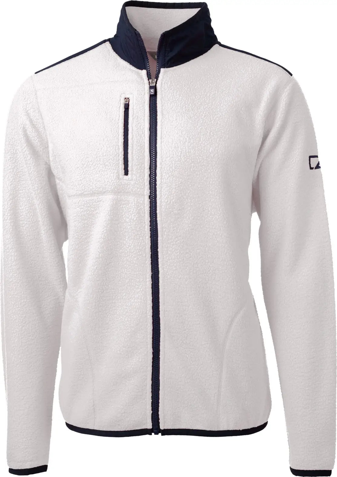 Cutter & Buck Mco00070 Cascade Eco Fleece Mens Full Zip Jacket - Shell Navy Blue