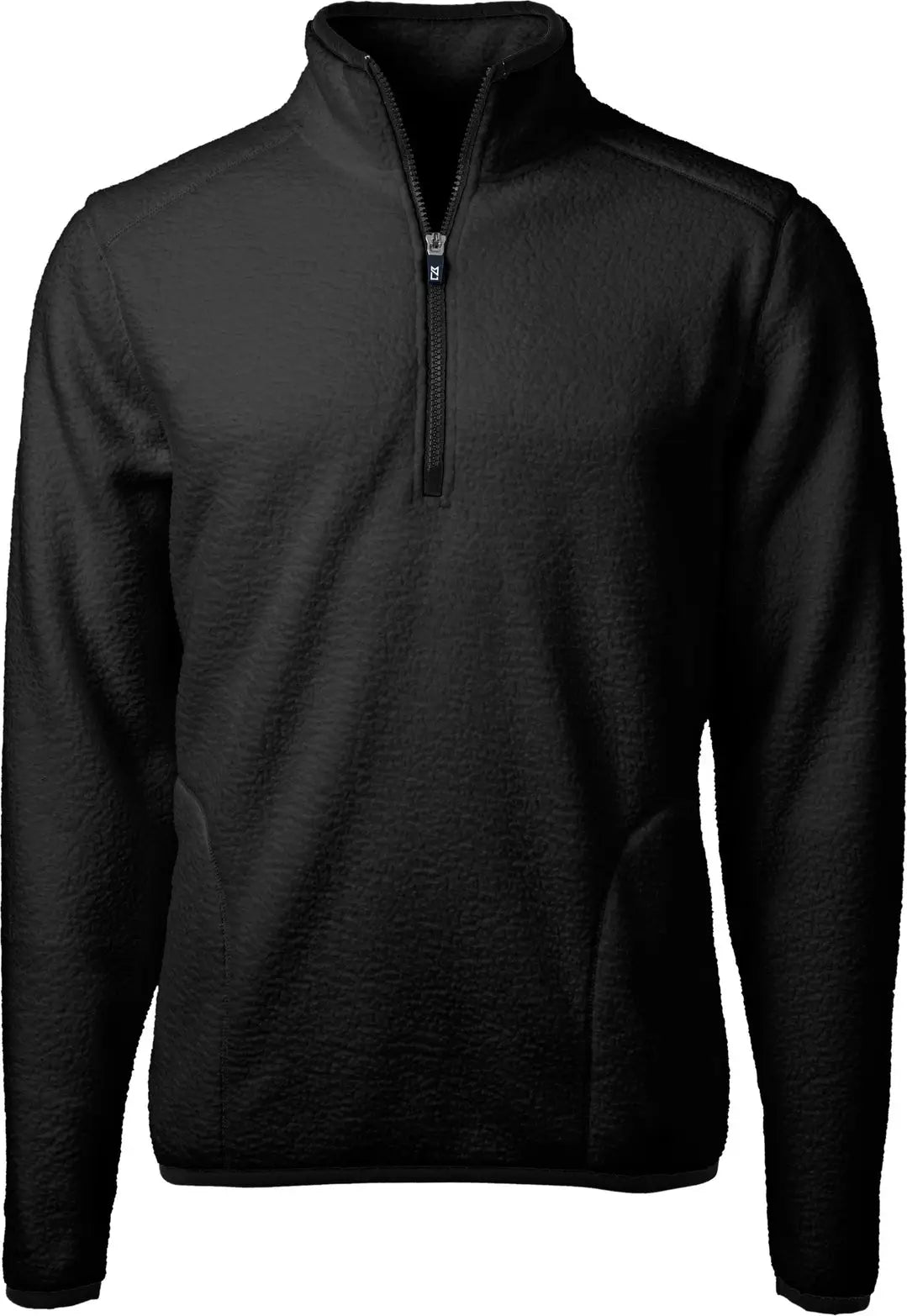 Cutter & Buck Mco00071 Cascade Eco Fleece Mens Quarter Zip - Black