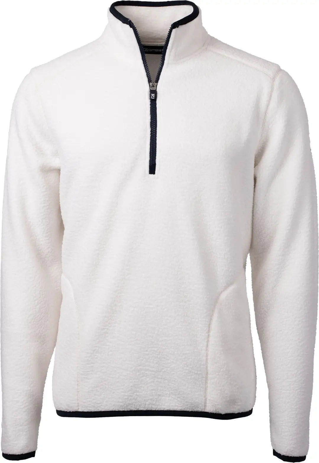 Cutter & Buck Mco00071 Cascade Eco Fleece Mens Quarter Zip - Shell Navy Blue