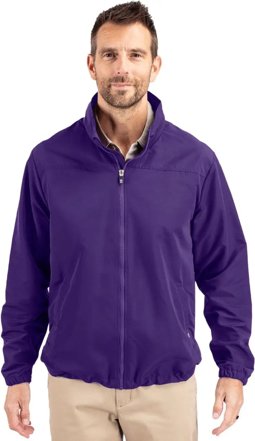 Cutter & Buck Mco00073 Charter Eco Recycled Mens Full-zip Jacket - College Purple - Adult s