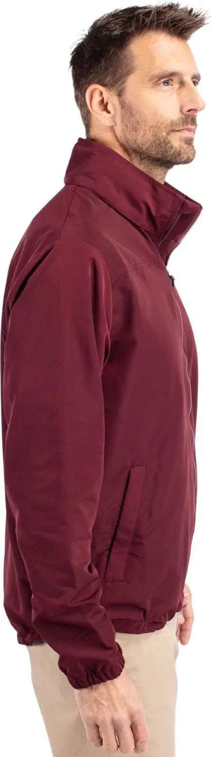 Cutter & Buck Mco00073 Charter Eco Recycled Mens Full-zip Jacket - Bordeaux