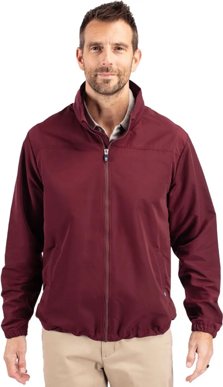 Cutter & Buck Mco00073 Charter Eco Recycled Mens Full-zip Jacket - Bordeaux - Adult s