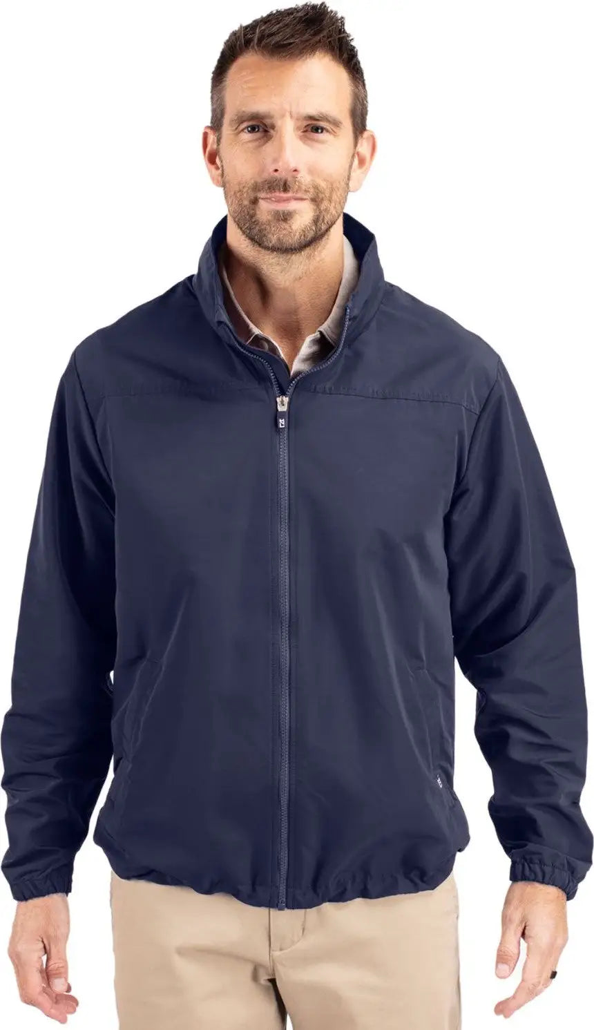 Cutter & Buck Mco00073 Charter Eco Recycled Mens Full-zip Jacket - Navy Blue - Adult s