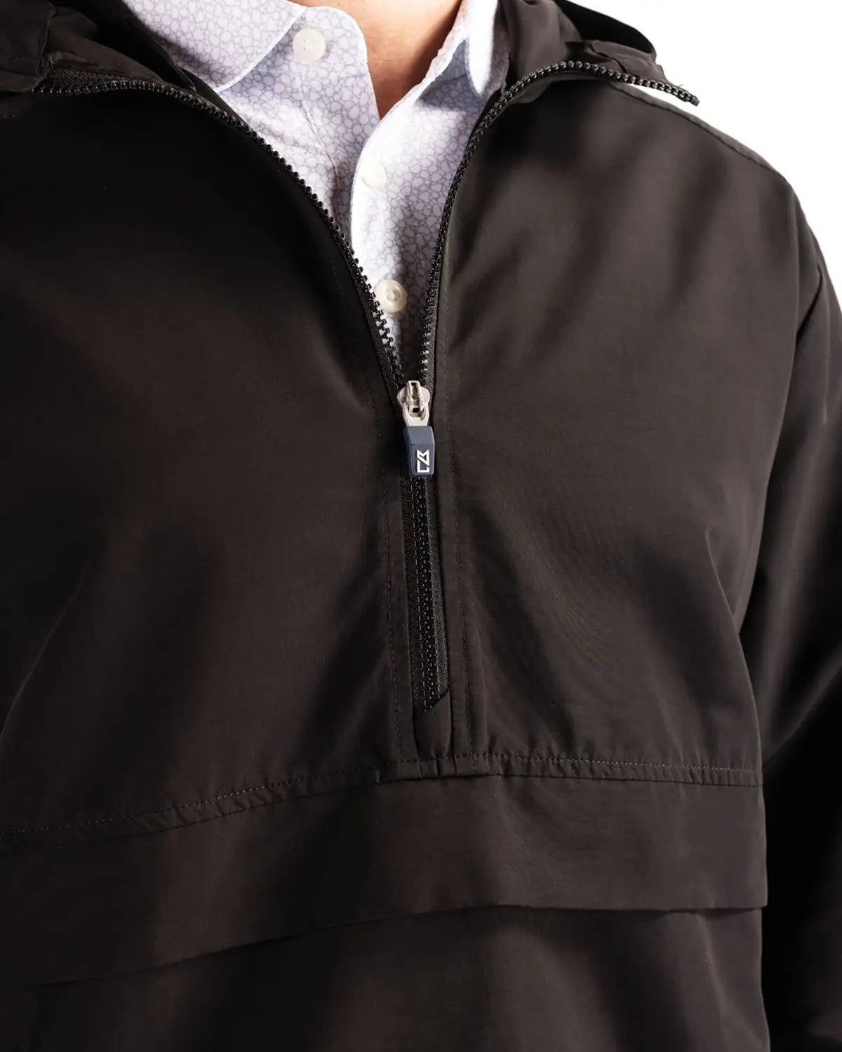 Cutter & Buck Mco00074 Charter Eco Recycled Mens Anorak Jacket - Black
