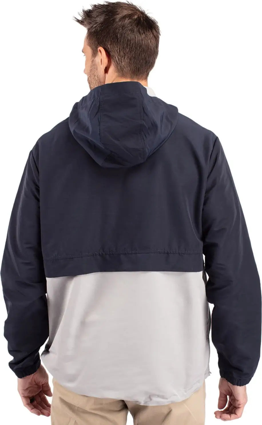 Cutter & Buck Mco00074 Charter Eco Recycled Mens Anorak Jacket - Navy Blue Polished