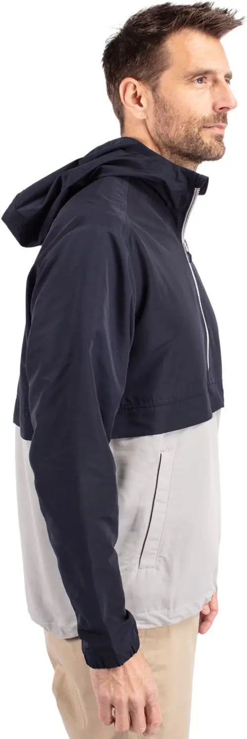 Cutter & Buck Mco00074 Charter Eco Recycled Mens Anorak Jacket - Navy Blue Polished
