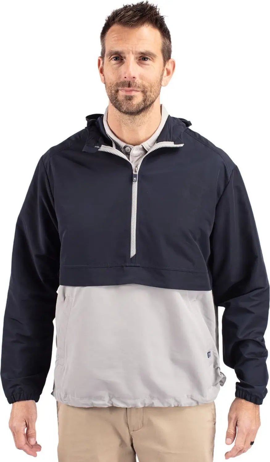 Cutter & Buck Mco00074 Charter Eco Recycled Mens Anorak Jacket - Navy Blue Polished - Blue/polished / Adult s