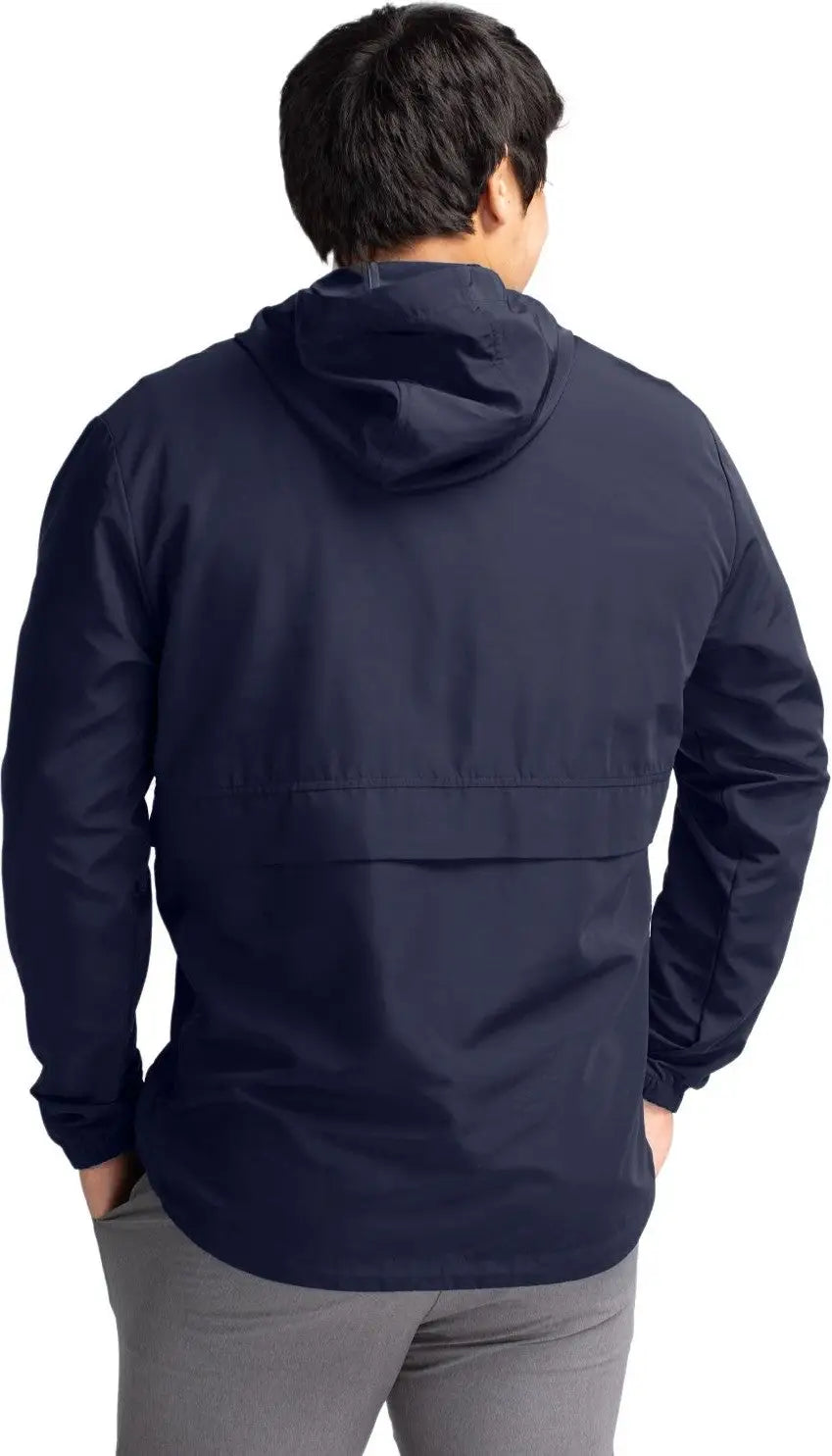 Cutter & Buck Mco00074 Charter Eco Recycled Mens Anorak Jacket - Navy Blue