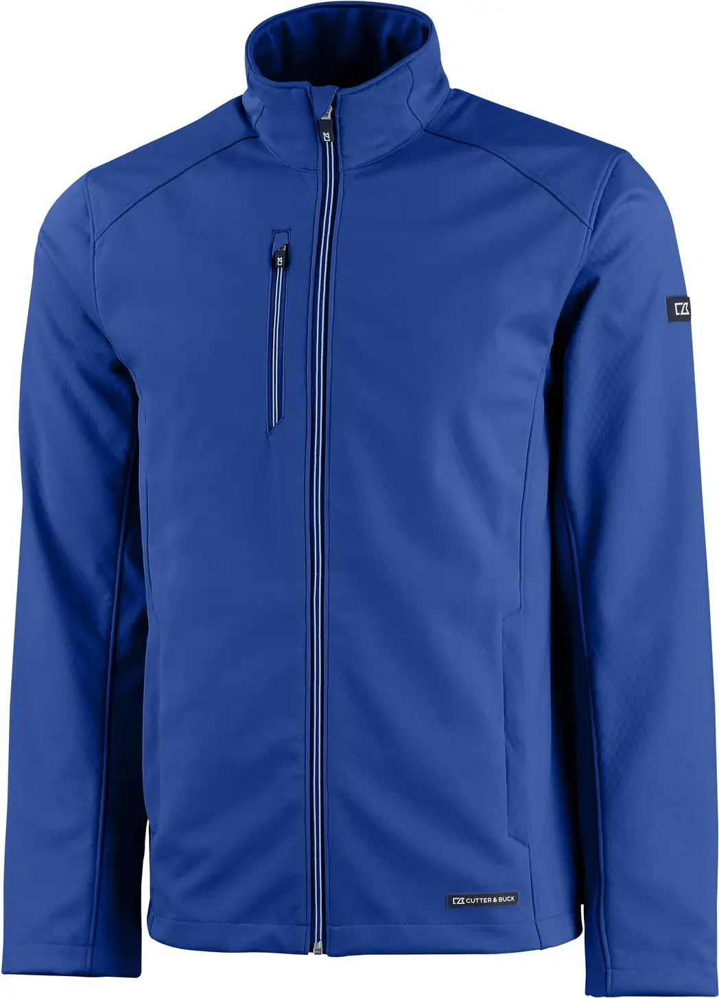 Cutter & Buck Mco00078 Evoke Softshell Recycled Full Zip Mens Jacket - Tour Blue