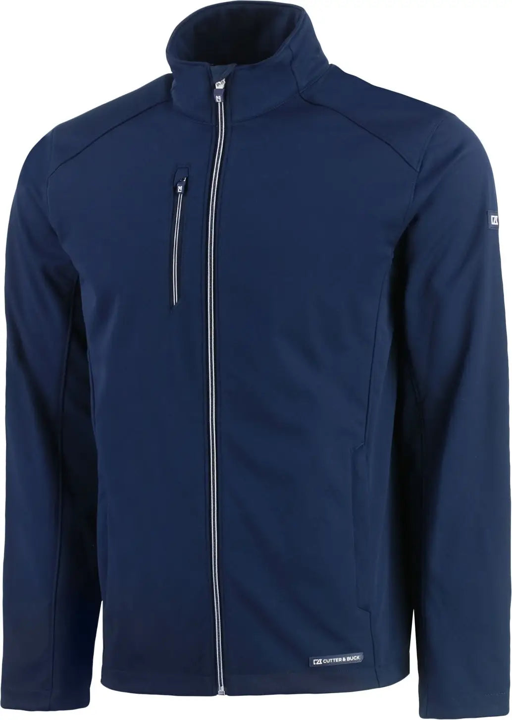 Cutter & Buck Mco00078 Evoke Softshell Recycled Full Zip Mens Jacket - Navy Blue - Adult s