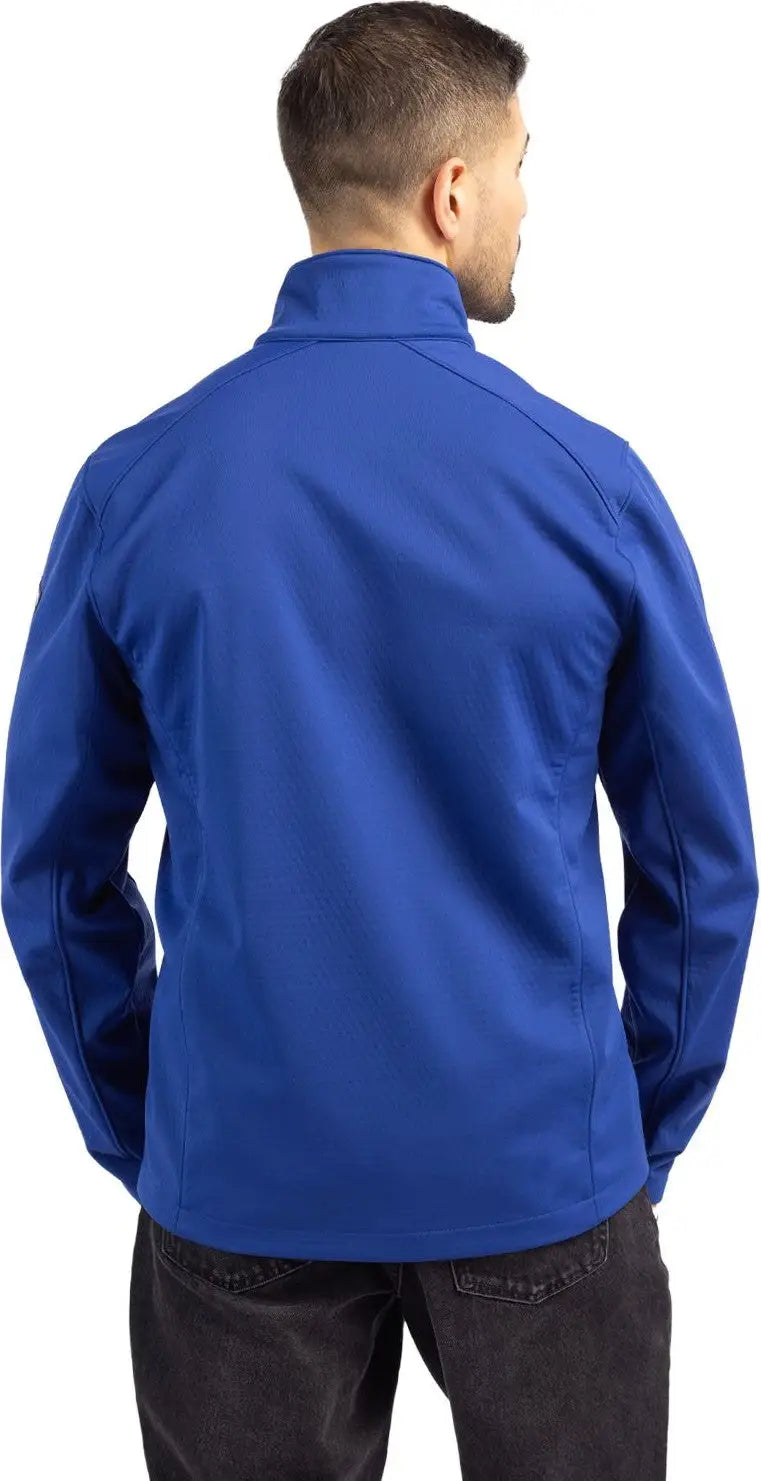 Cutter & Buck Mco00078 Evoke Softshell Recycled Full Zip Mens Jacket - Tour Blue