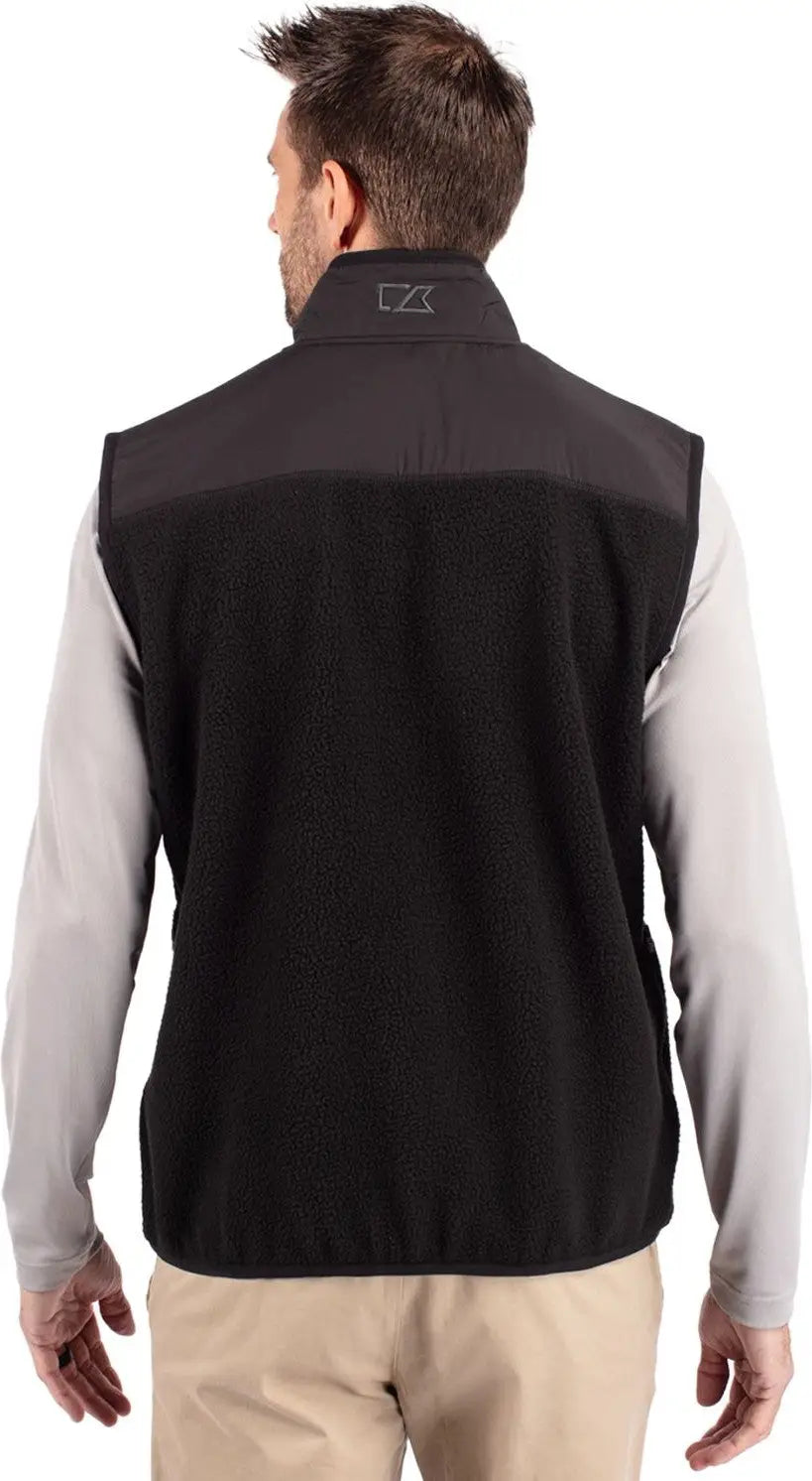 Cutter & Buck Mco00084 Cascade Eco Fleece Mens Vest - Black