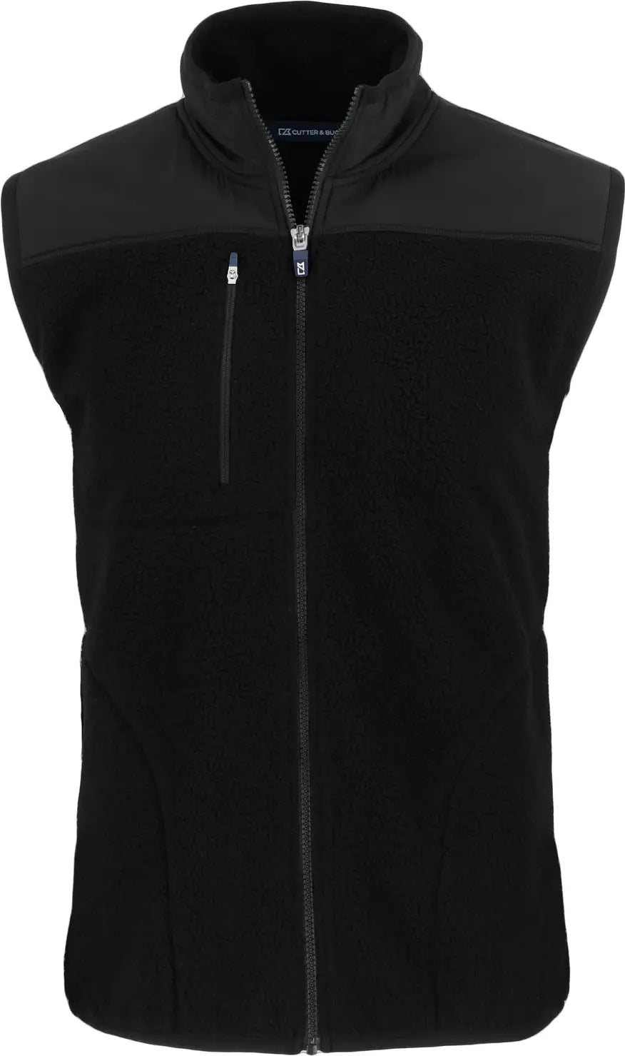Cutter & Buck Mco00084 Cascade Eco Fleece Mens Vest - Black