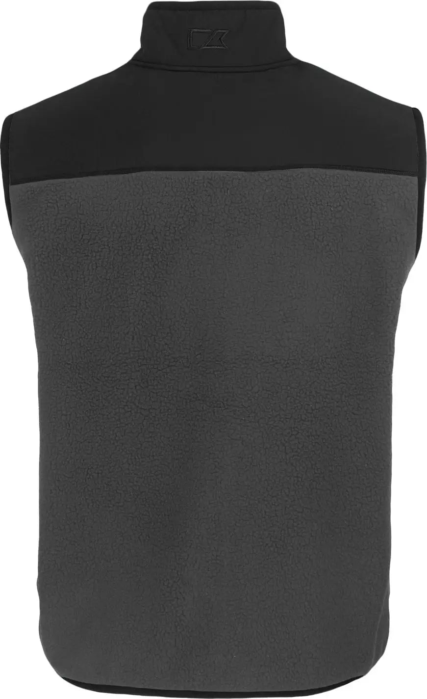 Cutter & Buck Mco00084 Cascade Eco Fleece Mens Vest - Elemental Gray Black