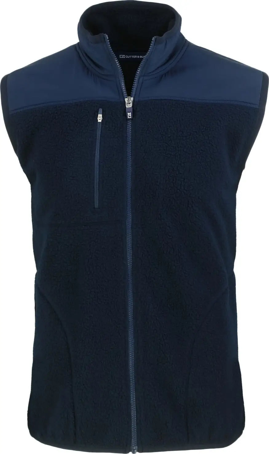 Cutter & Buck Mco00084 Cascade Eco Fleece Mens Vest - Navy Blue