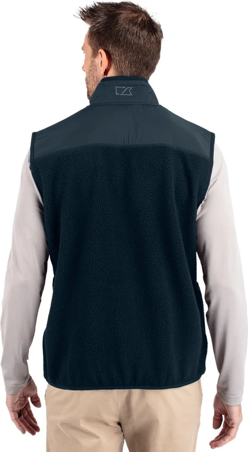 Cutter & Buck Mco00084 Cascade Eco Fleece Mens Vest - Navy Blue