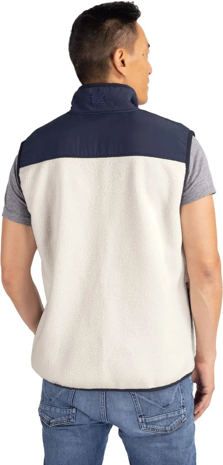 Cutter & Buck Mco00084 Cascade Eco Fleece Mens Vest - Shell Navy Blue