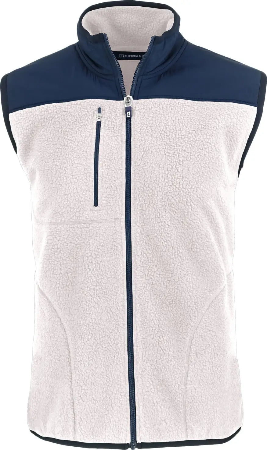 Cutter & Buck Mco00084 Cascade Eco Fleece Mens Vest - Shell Navy Blue