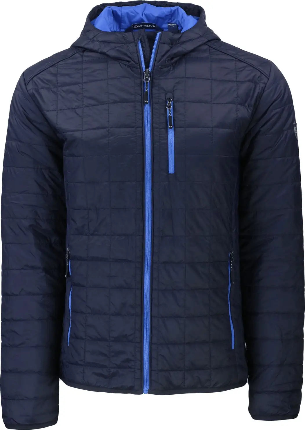Cutter & Buck Mco00091 Rainier Primaloft Eco Mens Full Zip Hooded Jacket - Dark Navy