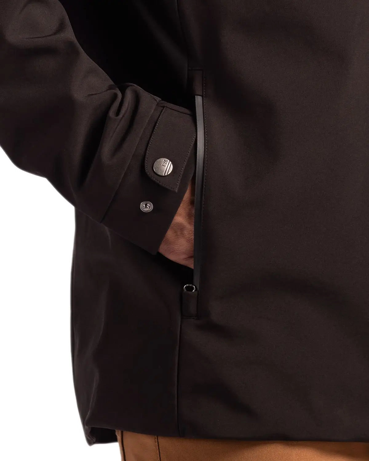 Cutter & Buck Mco00096 Camano Everyday Stretch Recycled Mens Water Resistant Jacket - Black