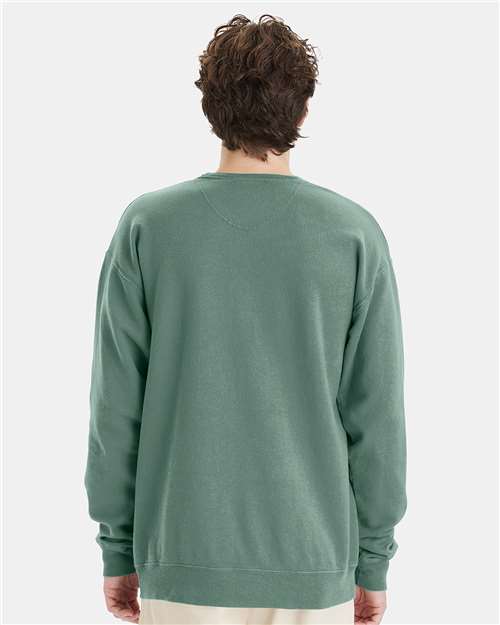 Cypress Green Garment-Dyed Crewneck Sweatshirt - GDH400