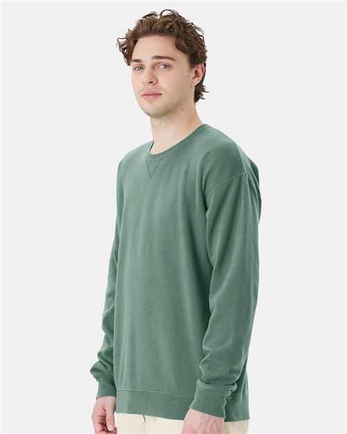 Cypress Green Garment-Dyed Crewneck Sweatshirt - GDH400