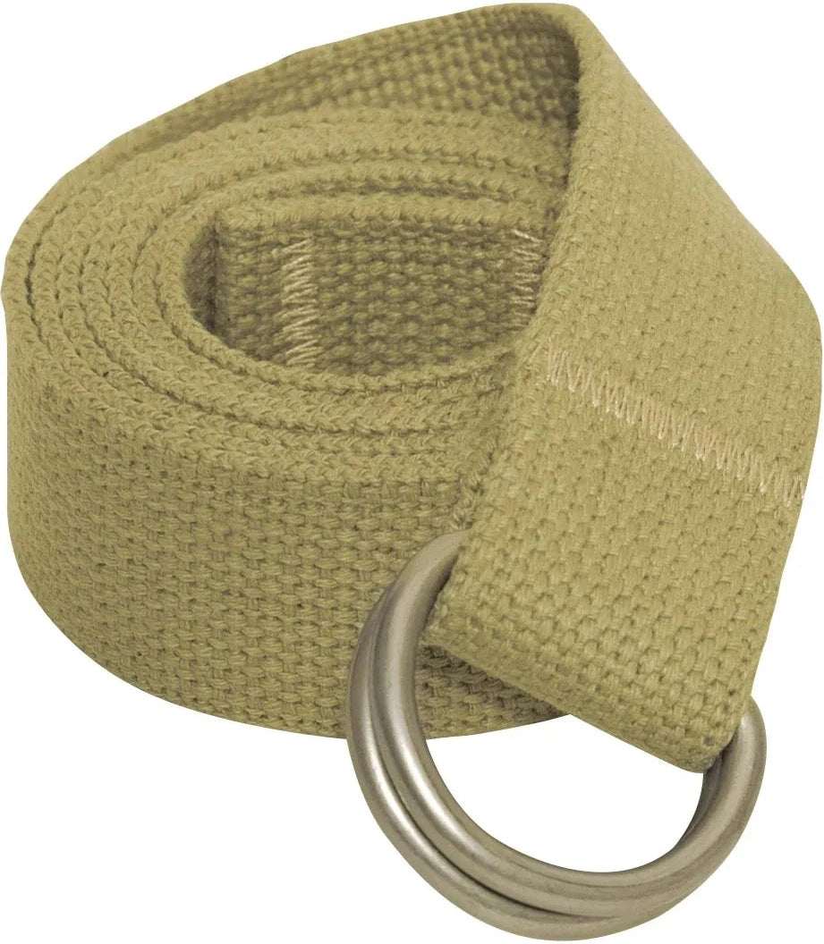 D-ring Expedition Web Belt - Khaki / m