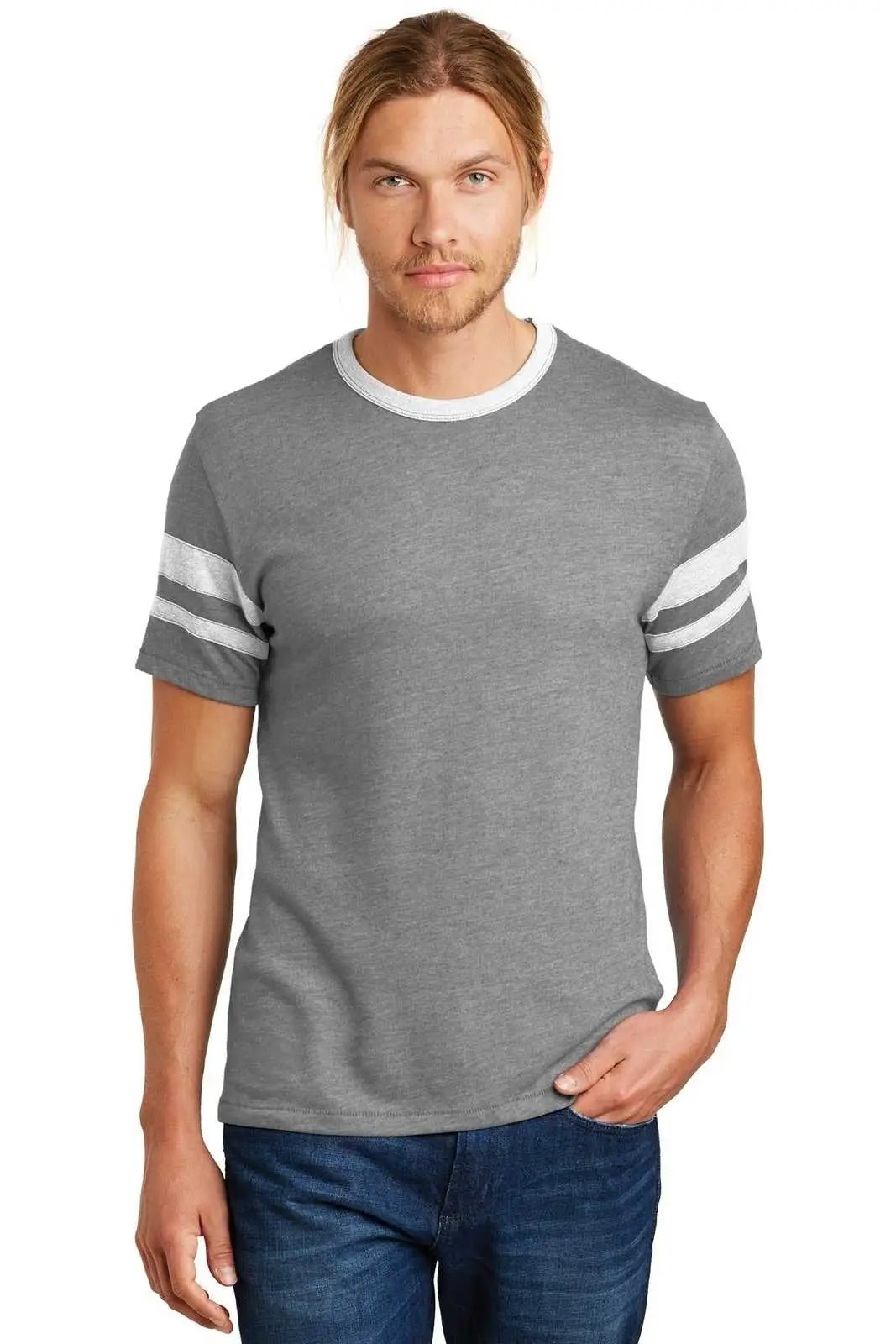 Alternative Aa5055 Sideline Vintage 50/50 Tee - Smoke White