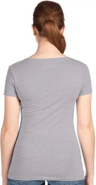 Next Level 1540 Women’s Ideal V-neck T-shirt - Heather Gray