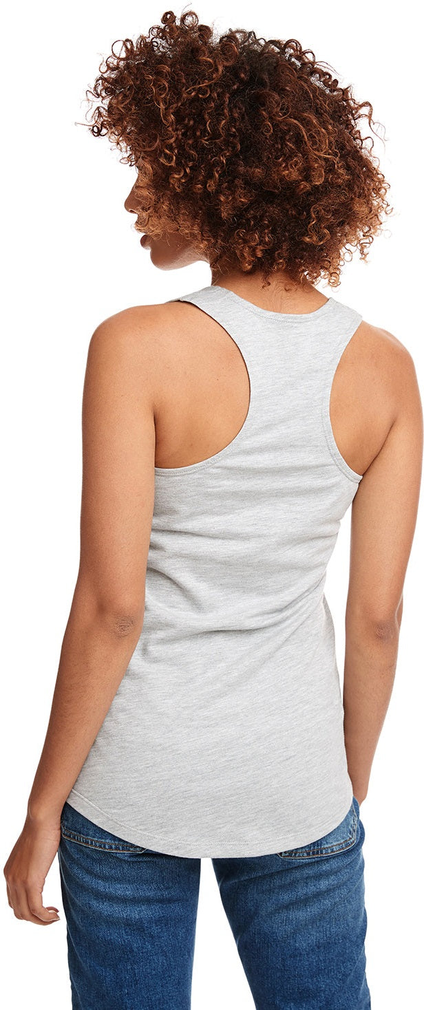 Next Level 6933 Women’s Lightweight French Terry Racerback Tank - Heather Grey