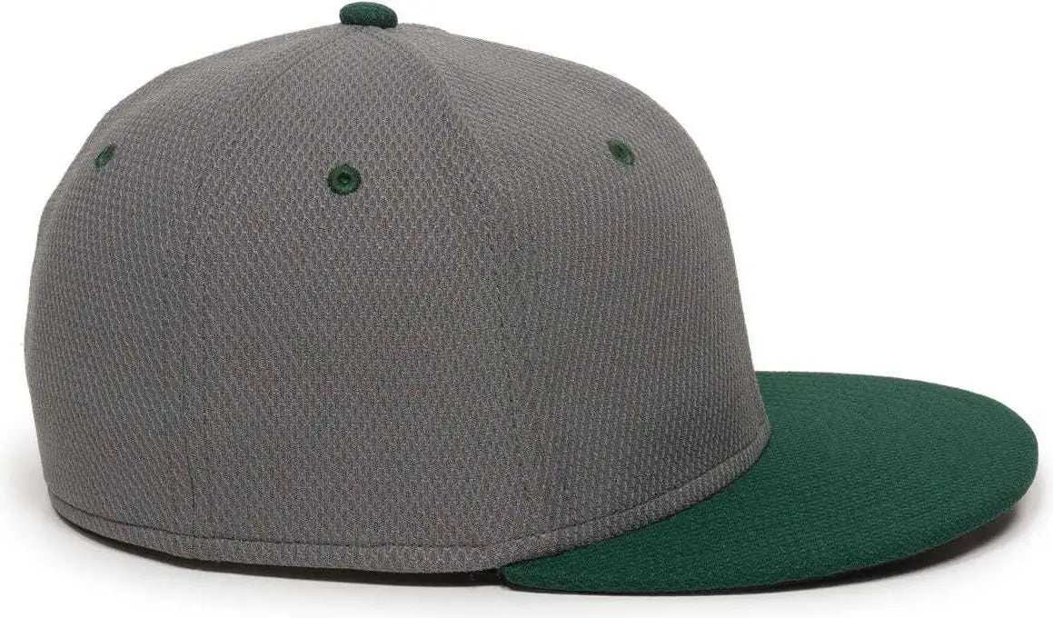 Oc Sports Cage25 Flexible Fitting Cap - Graphite Dark Green