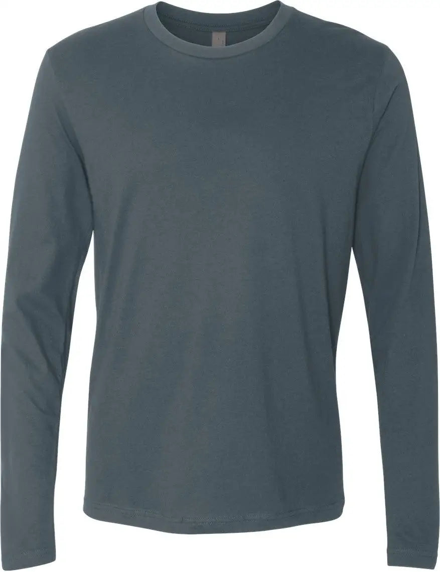 Next Level 3601 Cotton Long Sleeve T-shirt - Indigo - Adult Xs
