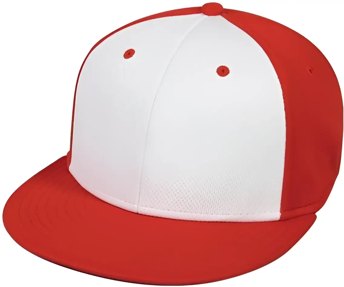 Oc Sports Mws1425 Protech Mesh Q3 Fabric Ball Cap - White Red - 6 3/8’’ - 3/4’’